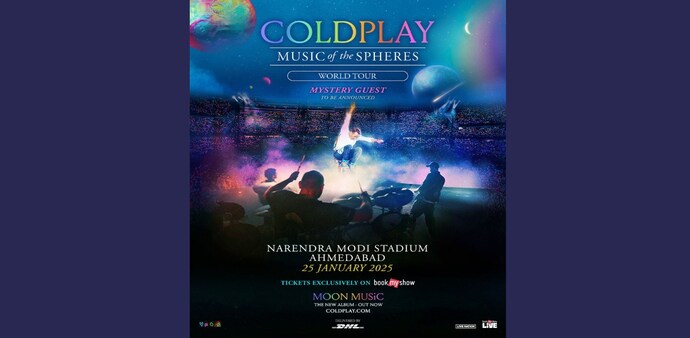 Tickets for the Ahmedabad show will go live on November 16th, 2024, at 12 PM. Tickets for the Ahmedabad show will go live on November 16th, 2024, at 12 PM.