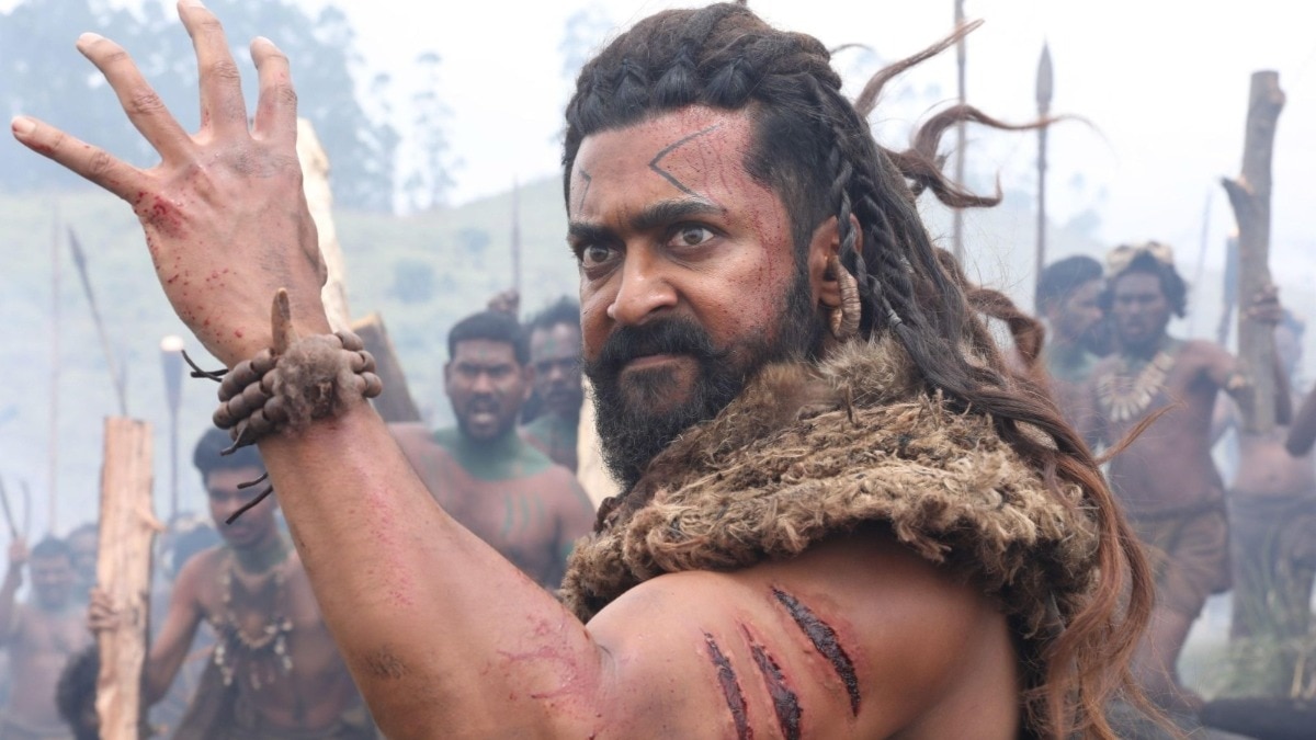Suriya's film, Kanguva, premiered in cinemas on November 14. This fantasy action thriller was helmed by director Siruthai Siva. Suriya's film, Kanguva, premiered in cinemas on November 14. This fantasy action thriller was helmed by director Siruthai Siva.