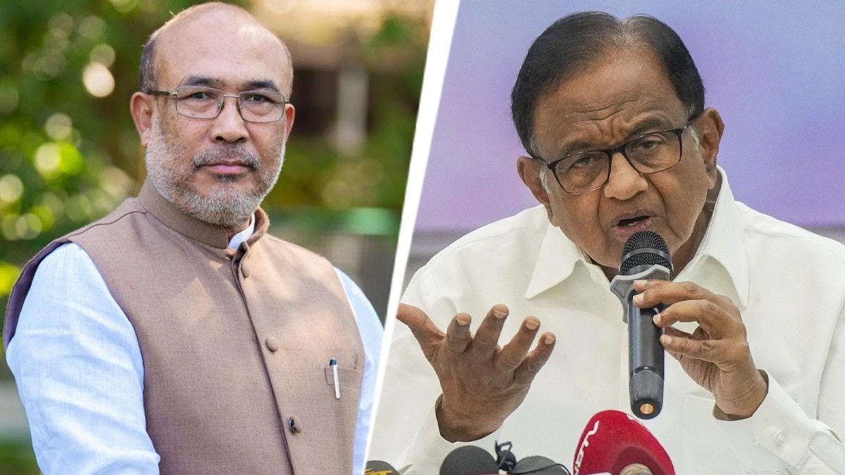 P Chidambaram blames Manipur CM Biren Singh for the crisis in the state P Chidambaram blames Manipur CM Biren Singh for the crisis in the state