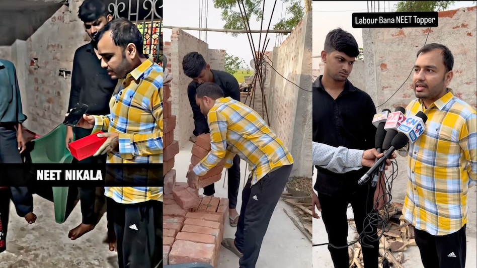 Labourer cracked NEET UG 2024 (Instagram screengrab: @physicswallah) Labourer cracked NEET UG 2024 (Instagram screengrab: @physicswallah)