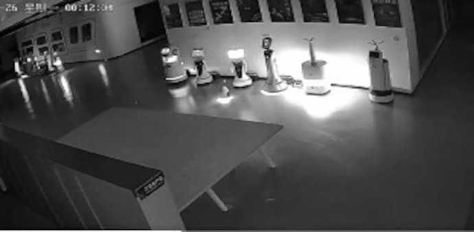 A video of a robot kidnapping other robots went viral. A video of a robot kidnapping other robots went viral.