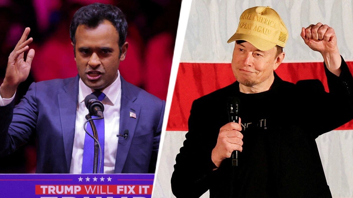 Elon Musk and Vivek Ramaswamy Elon Musk and Vivek Ramaswamy