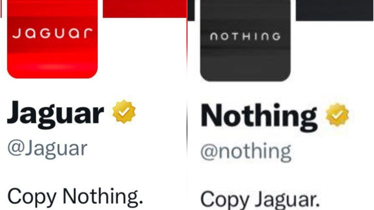 Nothing pokes fun at Jaguar Nothing pokes fun at Jaguar