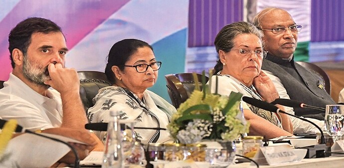 TMC argued that Mamata's "track record of fighting the BJP" made her the "most suitable" candidate to lead the INDIA bloc TMC argued that Mamata's "track record of fighting the BJP" made her the "most suitable" candidate to lead the INDIA bloc