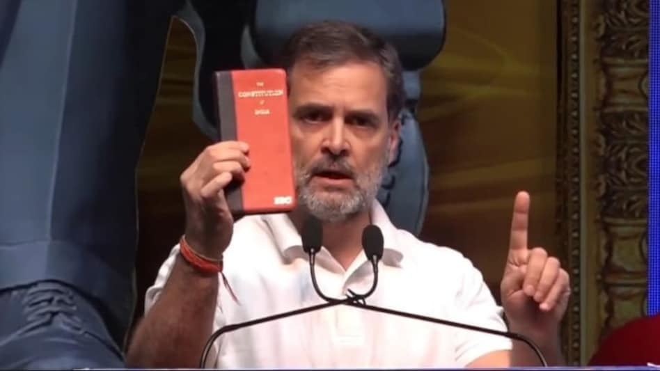 Rahul Gandhi remains steadfast, addressing key issues despite repeated mic glitches and power disruptions during his speech while celebrating Constitution Day. Rahul Gandhi remains steadfast, addressing key issues despite repeated mic glitches and power disruptions during his speech while celebrating Constitution Day.