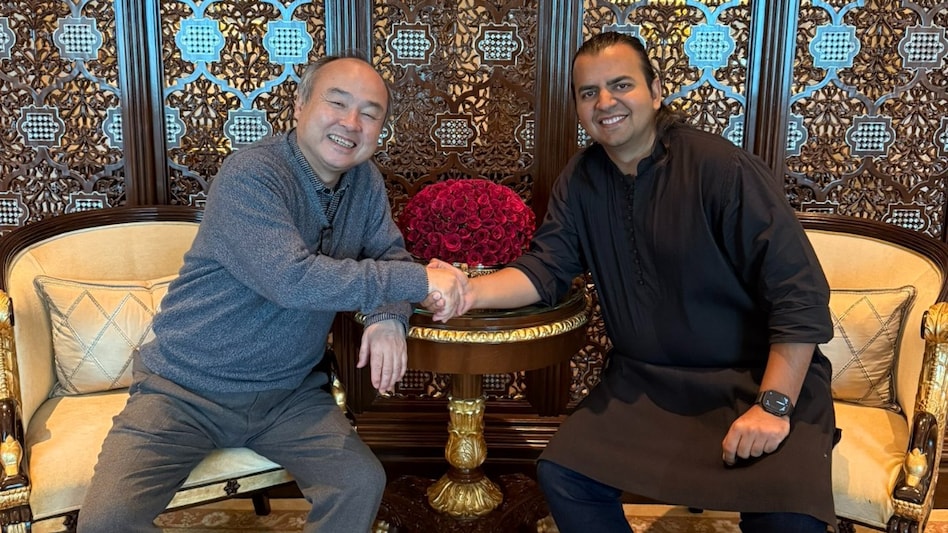 Masayoshi Son and Bhavish Aggarwal Masayoshi Son and Bhavish Aggarwal
