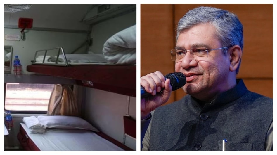 Railway Minister Ashwini Vaishnaw said that the blankets used in trains are washed at least once a month. (Photo: PTI) Railway Minister Ashwini Vaishnaw said that the blankets used in trains are washed at least once a month. (Photo: PTI)