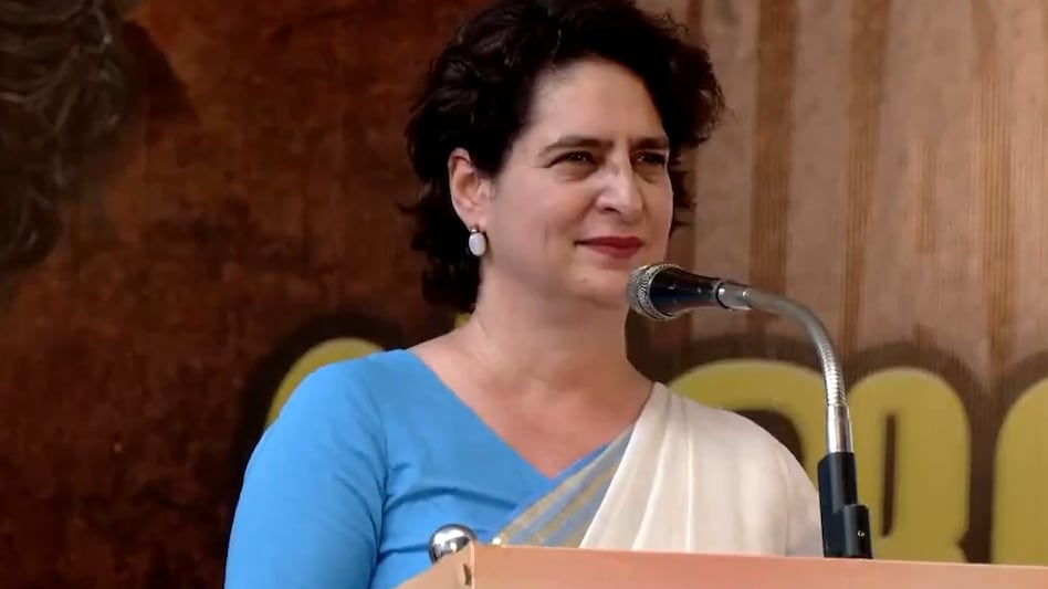Congress MP Priyanka Gandhi Vadra addresses a rally in Kerala's Wayanad on Saturday in her first speech since being elected as a parliamentarian. (Photo: ANI) Congress MP Priyanka Gandhi Vadra addresses a rally in Kerala's Wayanad on Saturday in her first speech since being elected as a parliamentarian. (Photo: ANI)