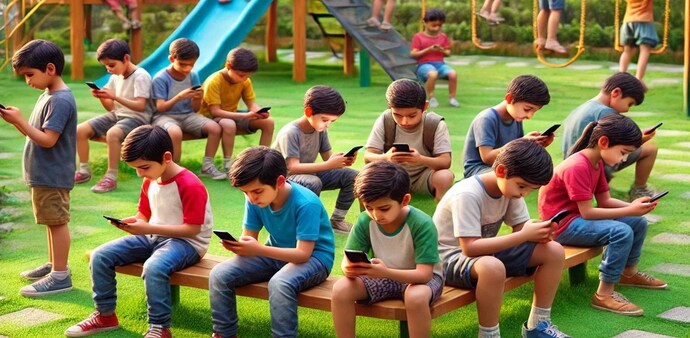 Should India also ban social media for children? (AI-generated image) Should India also ban social media for children? (AI-generated image)