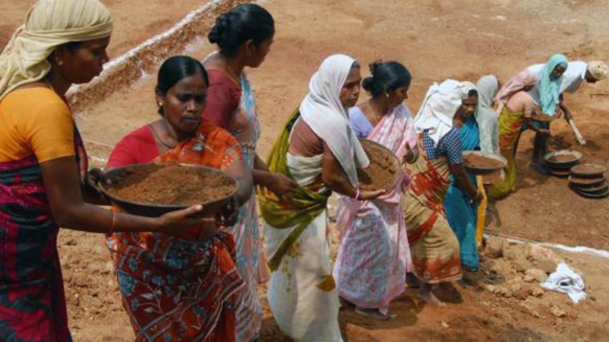 MGNREGS, a centrally sponsored scheme without cost-sharing from states, guarantees at least 100 days of wage employment annually to rural households. MGNREGS, a centrally sponsored scheme without cost-sharing from states, guarantees at least 100 days of wage employment annually to rural households.