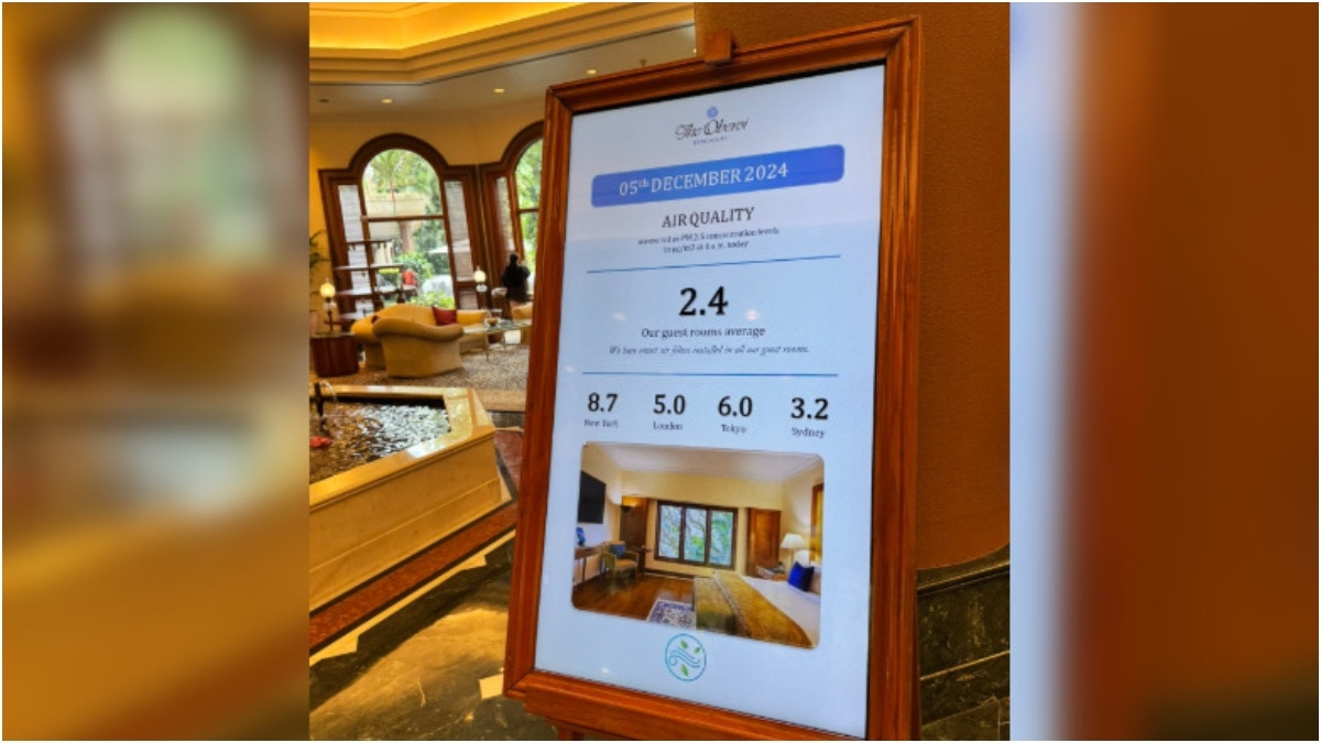 5 star hotels in Delhi are selling sell clean air as a service 5 star hotels in Delhi are selling sell clean air as a service