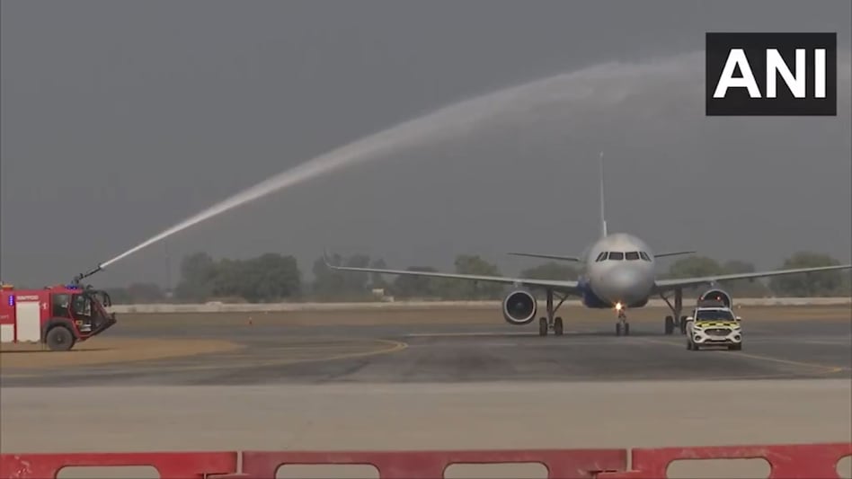 The test was be conducted by AAI’s technical team in collaboration with Noida International Airport staff. (Photo: ANI) The test was be conducted by AAI’s technical team in collaboration with Noida International Airport staff. (Photo: ANI)