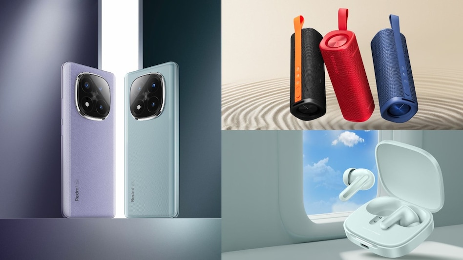 Redmi Note 14 5G Series, Xiaomi Sound Outdoor Speaker, and Redmi Buds 6 Redmi Note 14 5G Series, Xiaomi Sound Outdoor Speaker, and Redmi Buds 6