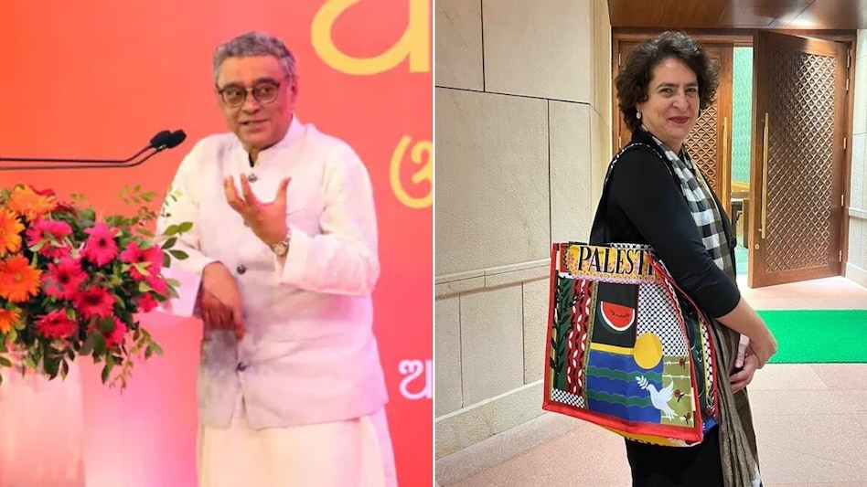 BJP's Swapan Dasgupta reacts to Priyanka Gandhi 'Palestine' bag BJP's Swapan Dasgupta reacts to Priyanka Gandhi 'Palestine' bag