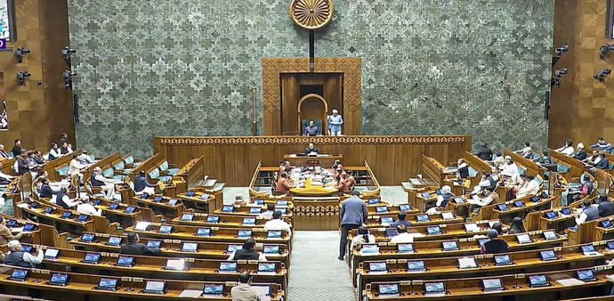 The BJP had issued a three-line whip to ensure the presence of all its Lok Sabha MPs for the crucial vote. The BJP had issued a three-line whip to ensure the presence of all its Lok Sabha MPs for the crucial vote.