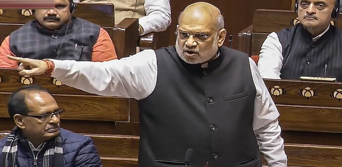 In the video shared by the Congress, Shah can be seen taking not-so-veiled jibes at the grand old party. In the video shared by the Congress, Shah can be seen taking not-so-veiled jibes at the grand old party.