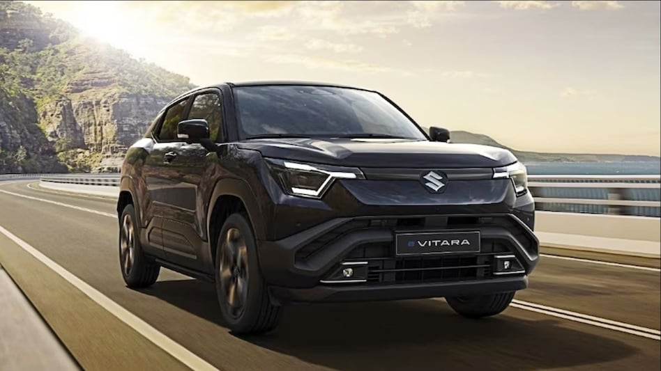 Maruti Suzuki E Vitara Electric SUV: Maruti stock gained 1.06% to Rs 11,072.40 against the previous close of Rs 10954.95 on BSE. Market cap of the firm stood at Rs 3.45 lakh crore. Maruti Suzuki E Vitara Electric SUV: Maruti stock gained 1.06% to Rs 11,072.40 against the previous close of Rs 10954.95 on BSE. Market cap of the firm stood at Rs 3.45 lakh crore.