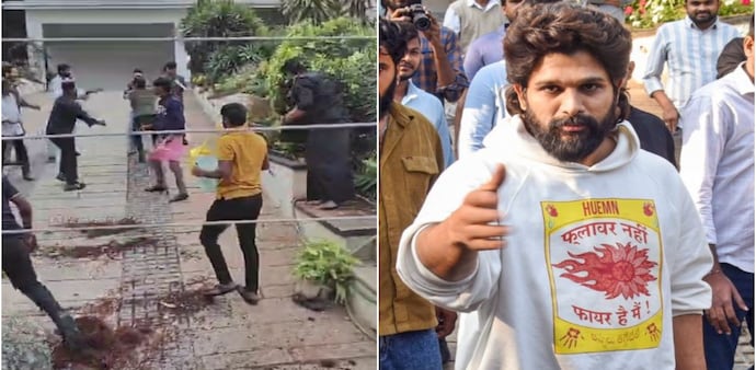 Osmania University JAC Demands Compensation, Storms Allu Arjun's House Osmania University JAC Demands Compensation, Storms Allu Arjun's House