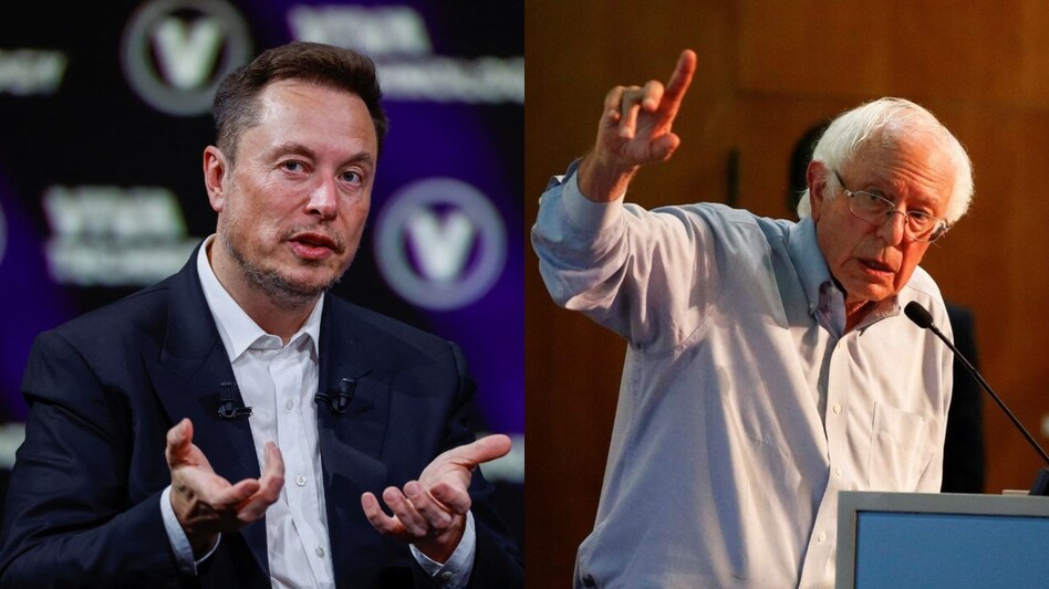 Elon Musk and Bernie Sanders Elon Musk and Bernie Sanders