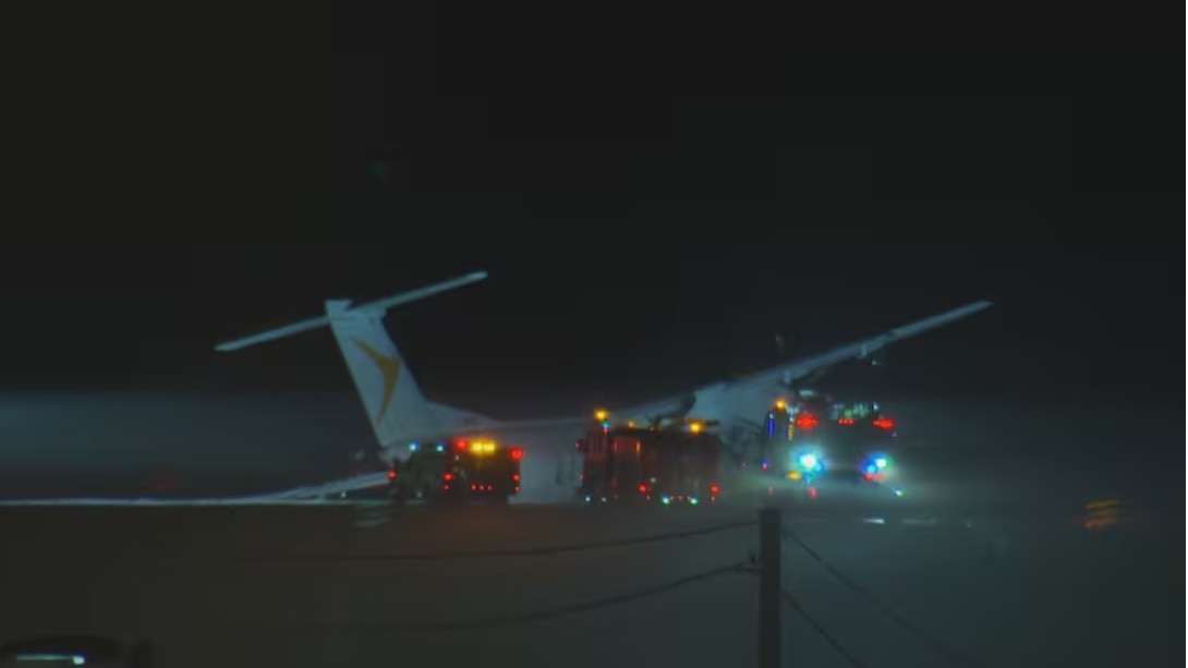 Air Canada Flight skidded down the Halifax airport runway on Saturday (CBC News) Air Canada Flight skidded down the Halifax airport runway on Saturday (CBC News)