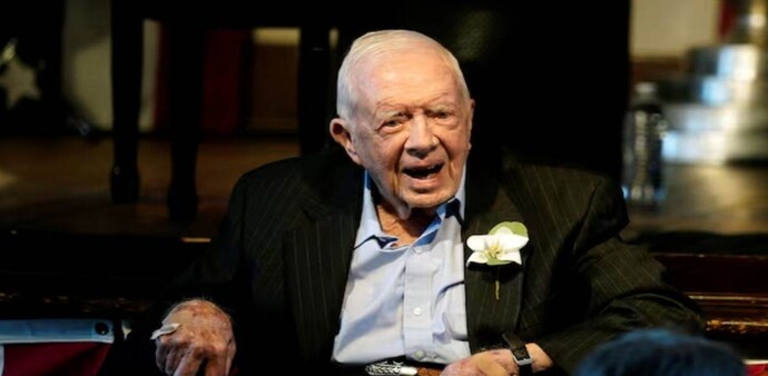 Jimmy Carter was the first American president to visit India after the removal of emergency and victory of the Janata Party in 1977. Jimmy Carter was the first American president to visit India after the removal of emergency and victory of the Janata Party in 1977.