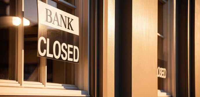 While physical bank branches may be closed on New Year's Day, online websites and mobile banking services will remain operational. While physical bank branches may be closed on New Year's Day, online websites and mobile banking services will remain operational.