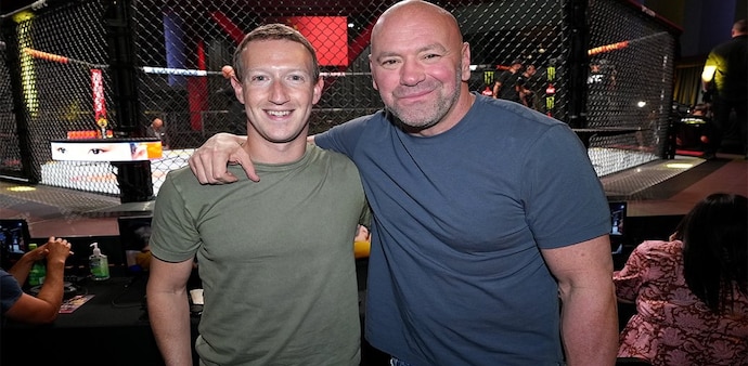 Mark Zuckerberg with UFC CEO Dana White Mark Zuckerberg with UFC CEO Dana White