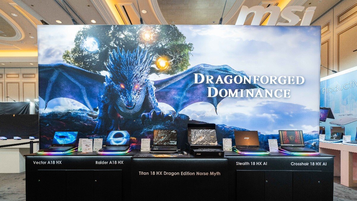 MSI unveils new laptops at CES 2025 powered by NVIDIA RTX 50 Series