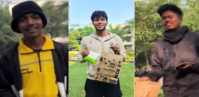 An ISB student executed a speed test on quick-commerce apps. (Photos: Sneha/X) An ISB student executed a speed test on quick-commerce apps. (Photos: Sneha/X)