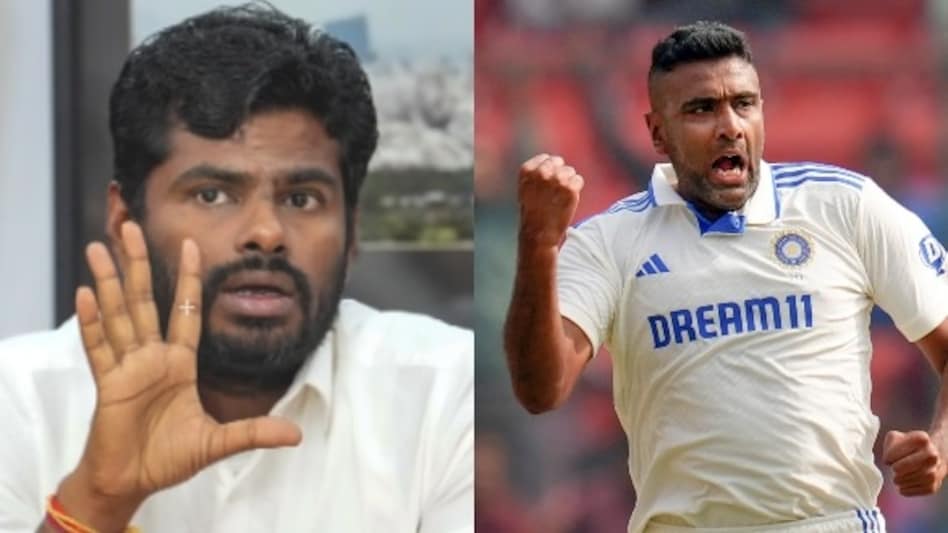 "I am also telling you this. It is not just my dear friend Ashwin who says this. Hindi is not the national language," Annamalai said. "I am also telling you this. It is not just my dear friend Ashwin who says this. Hindi is not the national language," Annamalai said.