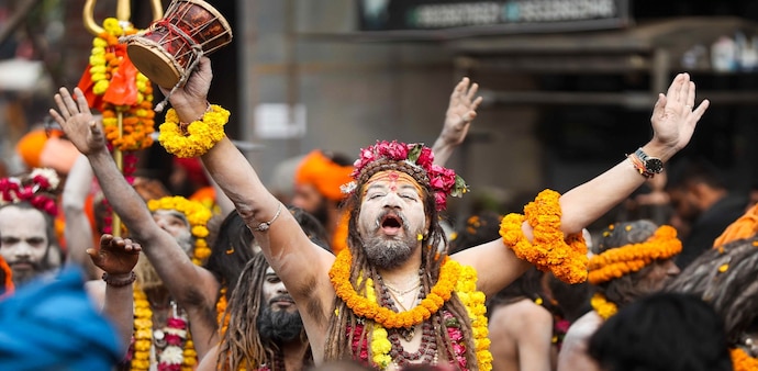 Returns six months post the Kumbh Mela have been positive in five out of six instances, with the average gains standing at 8 per cent. Returns six months post the Kumbh Mela have been positive in five out of six instances, with the average gains standing at 8 per cent.