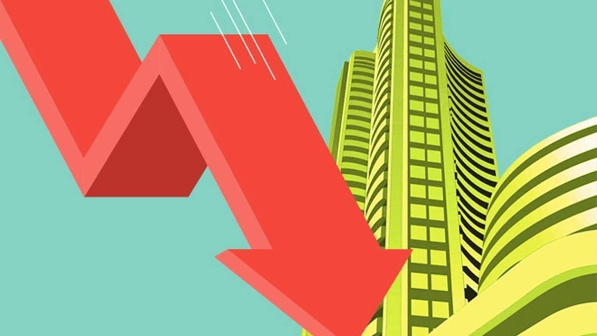 Investor wealth tumbled by Rs 7.35 lakh crore to Rs 424.24 lakh crore. Investor wealth tumbled by Rs 7.35 lakh crore to Rs 424.24 lakh crore.