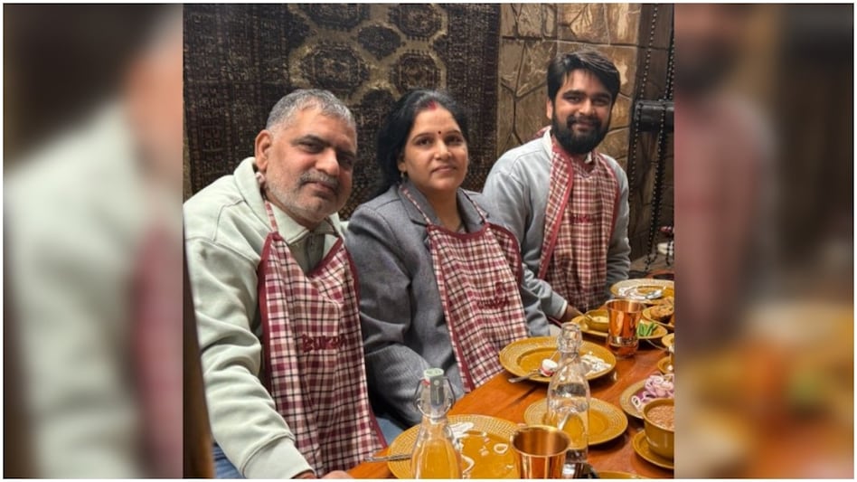 Aryan Mishra took his father for dinner to ITC Delhi (Photo: Aryan Mishra/X) Aryan Mishra took his father for dinner to ITC Delhi (Photo: Aryan Mishra/X)