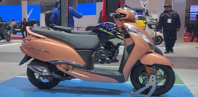 TVS Motor share price: The stock surged 6.64 per cent to hit a day high of Rs 2,375. TVS Motor share price: The stock surged 6.64 per cent to hit a day high of Rs 2,375.