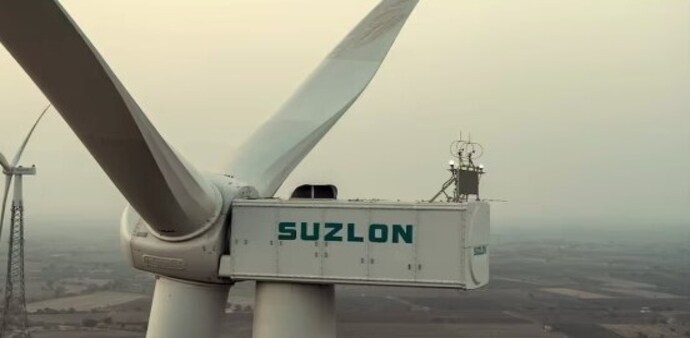 Suzlon Energy outlook: Nuvama said the robust order inflow in Q3 led to an all-time high order book of 5.5GW, lending revenue visibility. It sees Suzlon Energy as a key beneficiary of the rising government tenders. Suzlon Energy outlook: Nuvama said the robust order inflow in Q3 led to an all-time high order book of 5.5GW, lending revenue visibility. It sees Suzlon Energy as a key beneficiary of the rising government tenders.