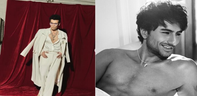Karan Johar also shared striking images of Ibrahim that highlighted his impressive physique. Karan Johar also shared striking images of Ibrahim that highlighted his impressive physique.