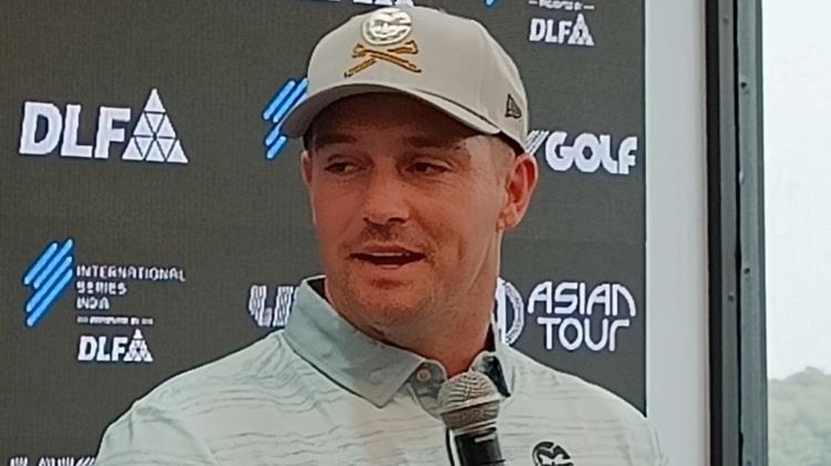 LIV Golf superstar Bryson DeChambeau at his media interaction ahead of the $2 million International Series India presented by DLF in Gurgaon on January 29. LIV Golf superstar Bryson DeChambeau at his media interaction ahead of the $2 million International Series India presented by DLF in Gurgaon on January 29.