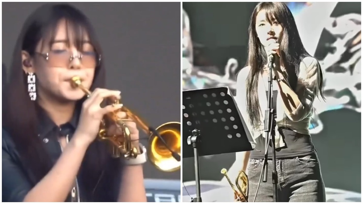 Gao is a trumpeter in a band led by the famous Chinese singer Zhao Lei. Several of the videos show her playing the trumpet amid huge cheers from the audience. Gao is a trumpeter in a band led by the famous Chinese singer Zhao Lei. Several of the videos show her playing the trumpet amid huge cheers from the audience.