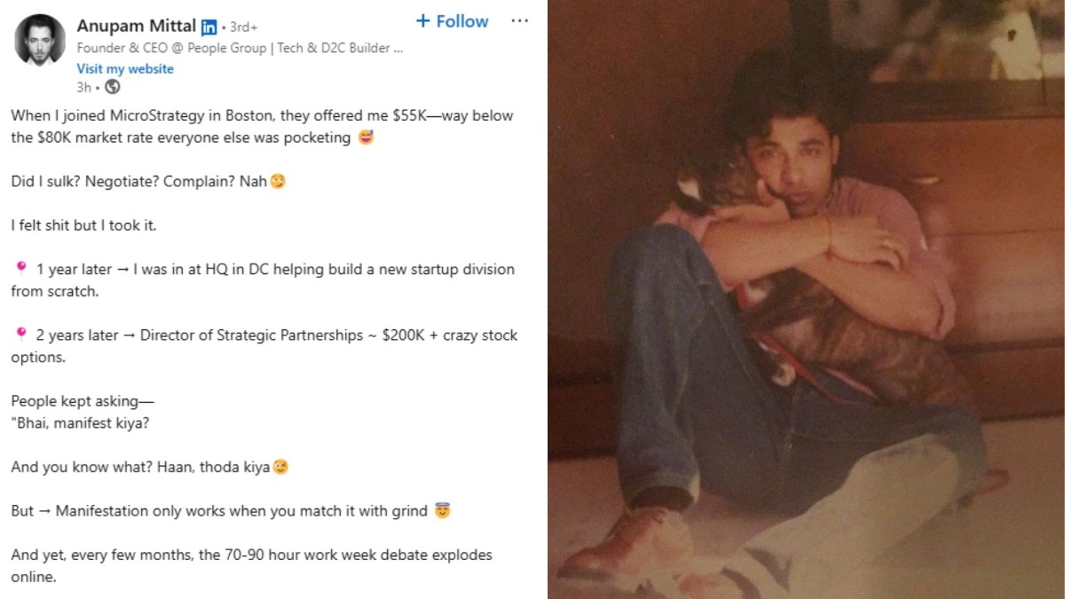 Anupam Mittal’s ‘70-hour workweek’ philosophy divides LinkedIn: Hustle or burnout? Anupam Mittal’s ‘70-hour workweek’ philosophy divides LinkedIn: Hustle or burnout?