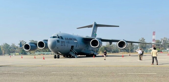 Around 104 Indian nationals were deported aboard a C-17 Globemaster aircraft of the US Air Force for illegally arriving in the country. Around 104 Indian nationals were deported aboard a C-17 Globemaster aircraft of the US Air Force for illegally arriving in the country.
