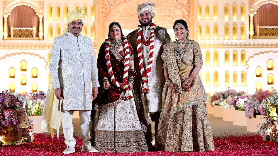 Just two days before the wedding, Gautam Adani announced ‘Mangal Seva’, a programme to support newly married women with disabilities. Just two days before the wedding, Gautam Adani announced ‘Mangal Seva’, a programme to support newly married women with disabilities.