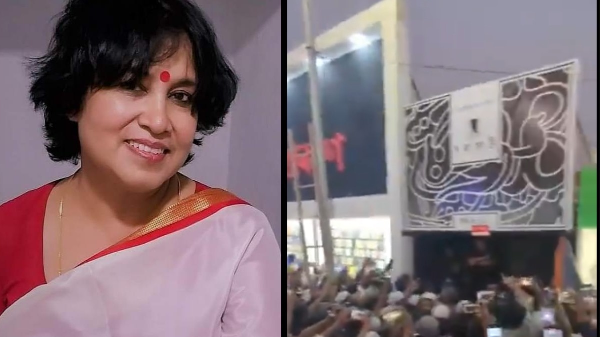 Madrasa students attacked a stall at the Amar Ekushey Book Fair in Dhaka over a book by Taslima Nasreen Madrasa students attacked a stall at the Amar Ekushey Book Fair in Dhaka over a book by Taslima Nasreen