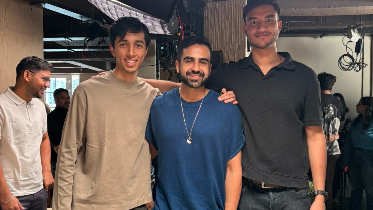 Vikram Pai with Nikhil Kamath Vikram Pai with Nikhil Kamath