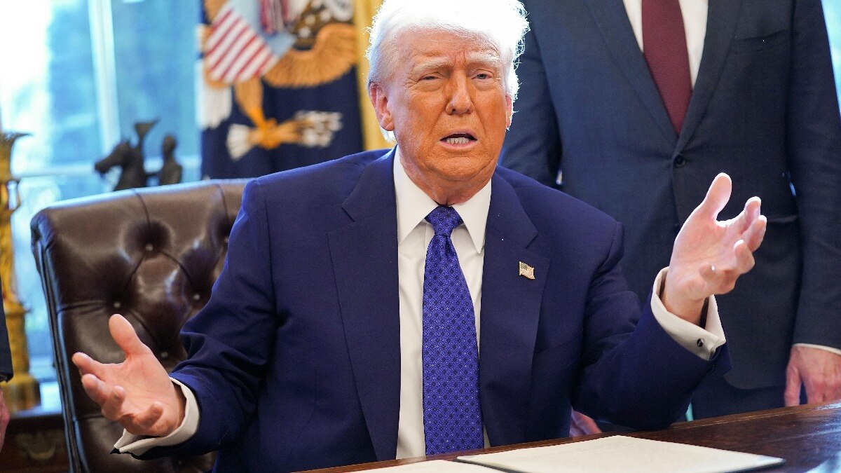 Trump emphasized that the US has been treated unfairly for years, both by allies and adversaries. Trump emphasized that the US has been treated unfairly for years, both by allies and adversaries.