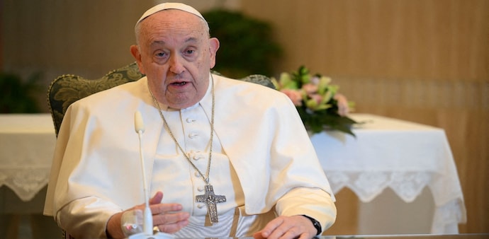 The Pope was admitted to Rome's Gemelli hospital on February 14 The Pope was admitted to Rome's Gemelli hospital on February 14