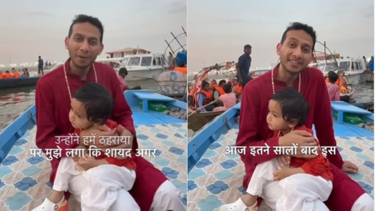 In this video, Agarwal can be seen donning a maroon kurta and white pyjama. In this video, Agarwal can be seen donning a maroon kurta and white pyjama.