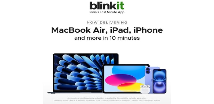 Blinkit to deliver MacBooks, iPads and more Apple accessories in 10 minutes Blinkit to deliver MacBooks, iPads and more Apple accessories in 10 minutes