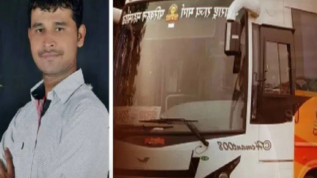 The man had been fleeing after allegedly committing the crime at the Swargate bus station in Pune. The man had been fleeing after allegedly committing the crime at the Swargate bus station in Pune.