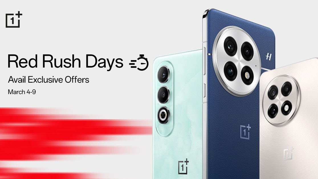 OnePlus announces Red Rush Days sale OnePlus announces Red Rush Days sale