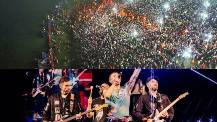 While Coldplay’s concerts were fuelled by affluent Gen Zs and millennials, the Mahakumbh drew an unprecedented number of devotees and VIPs to Prayagraj. While Coldplay’s concerts were fuelled by affluent Gen Zs and millennials, the Mahakumbh drew an unprecedented number of devotees and VIPs to Prayagraj.